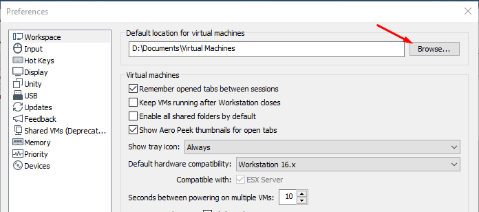 vmware ws 16 2