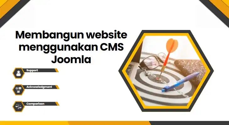 E. Membangun website menggunakan CMS Joomla